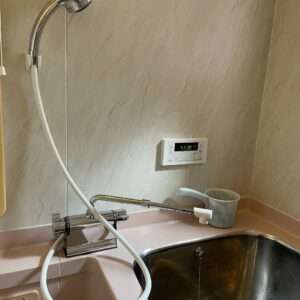 浴室混合水栓取替工事！