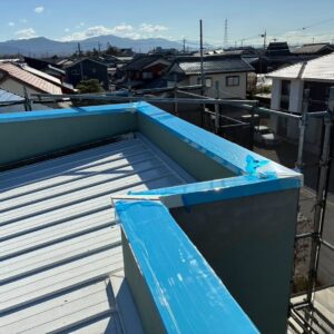 パラペット笠木取替工事